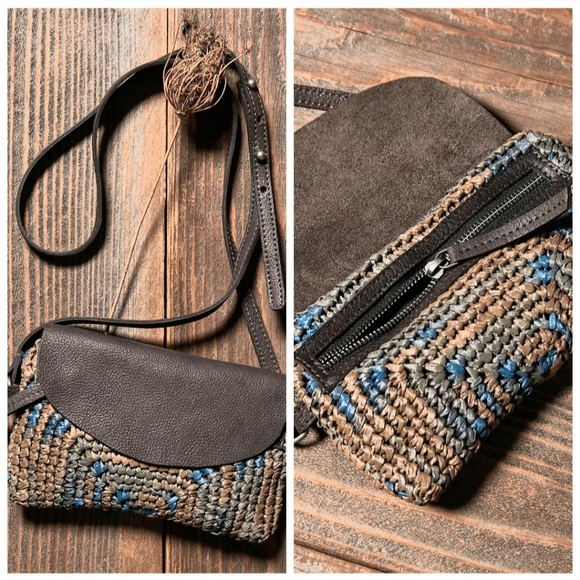 Free People Handbags - We The Free Rider Raffia Crossbody